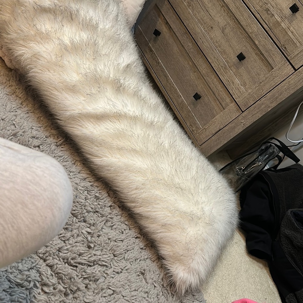 Full body fuzzy pillow